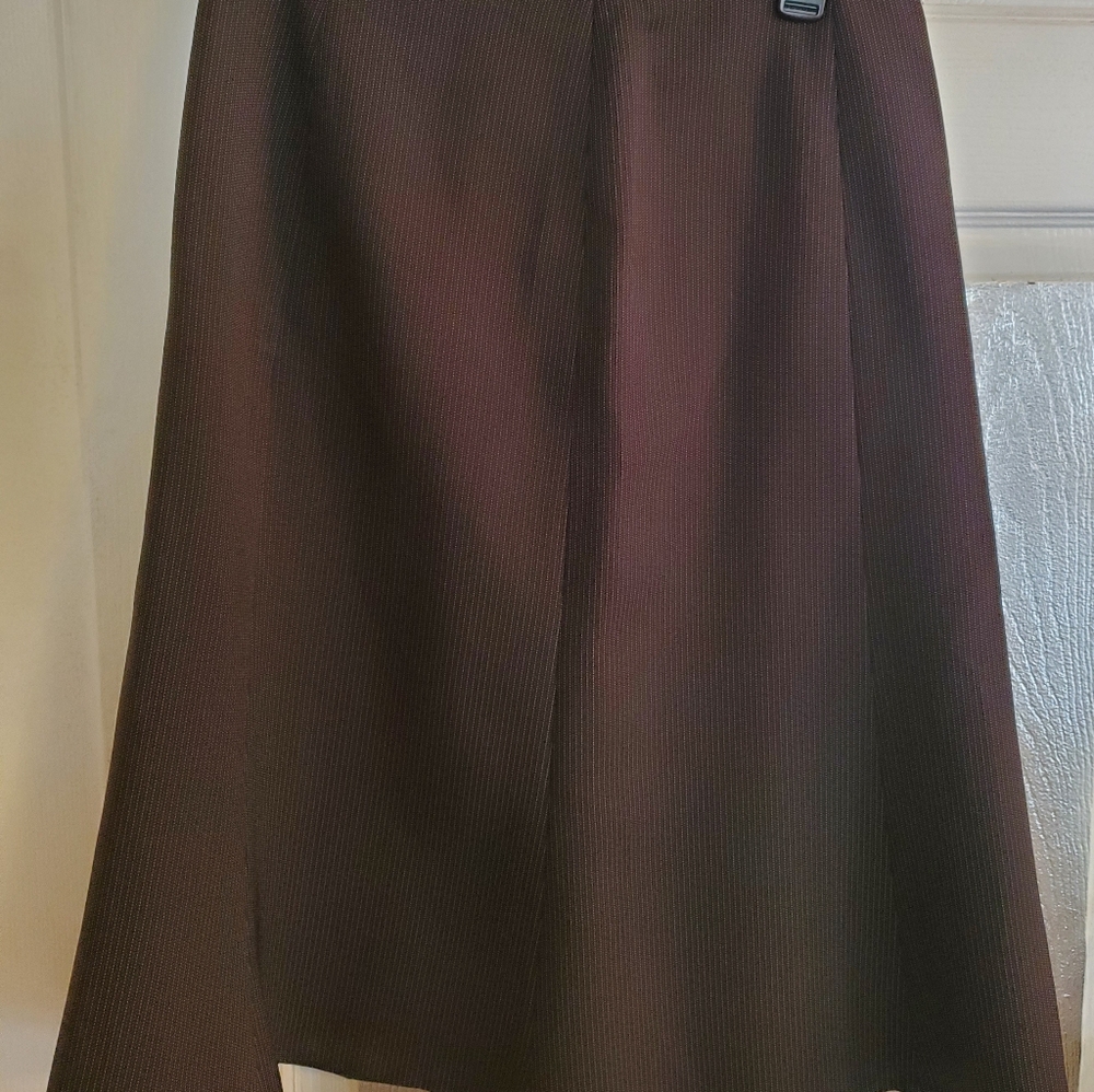 LeSuit Pinstriped Skirt S 8